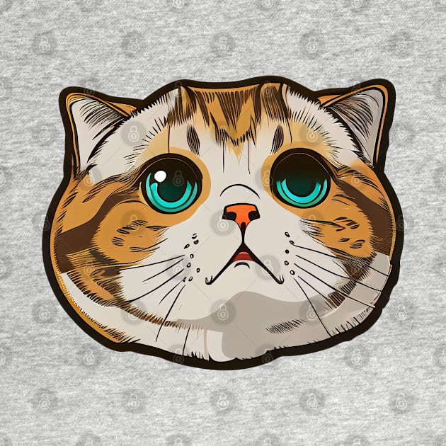 Scottish Fold Head by ZUCCACIYECIBO